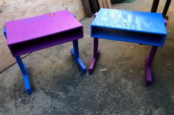 Desks built by Andrew Williams