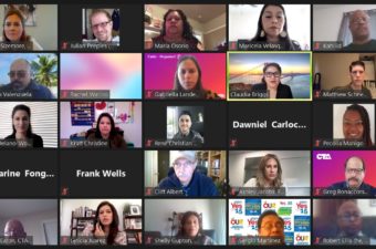 CTA press conference reopening schools