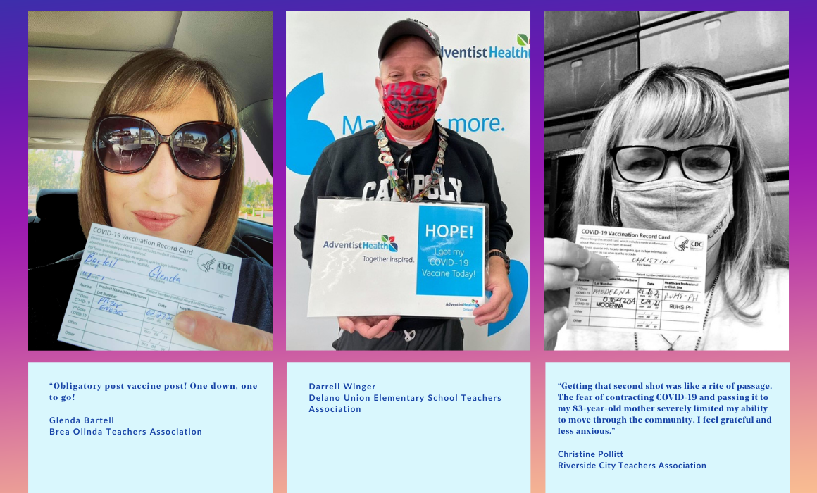 Educators around the state getting their COVID vaccine