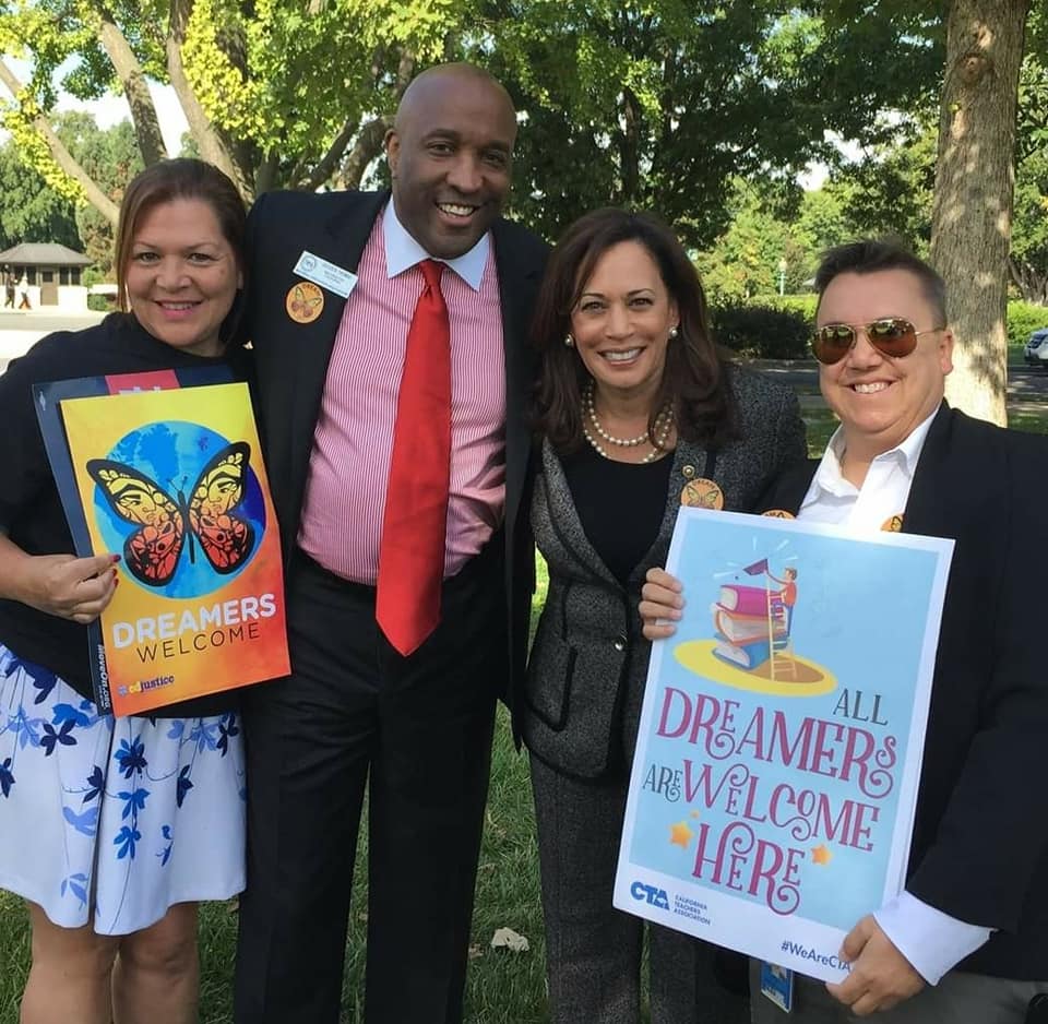 Thomas with three other people