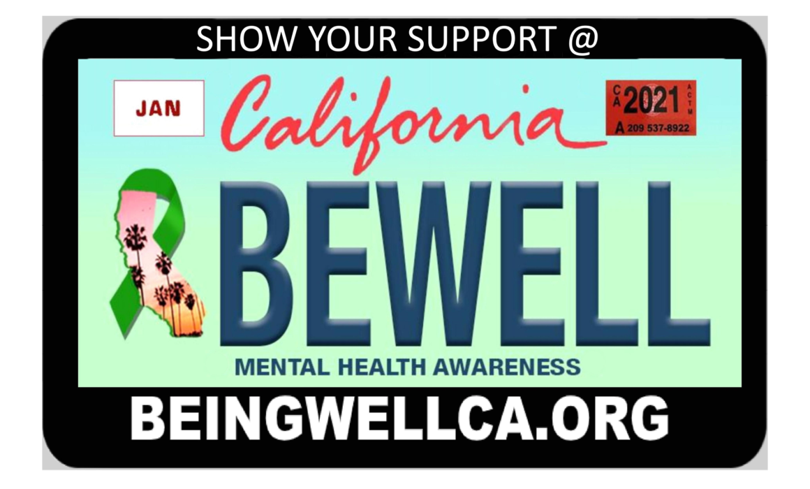 License plate to support mental health