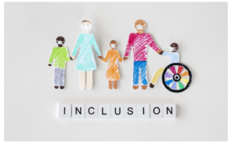 Picture of students and adults of different abilities