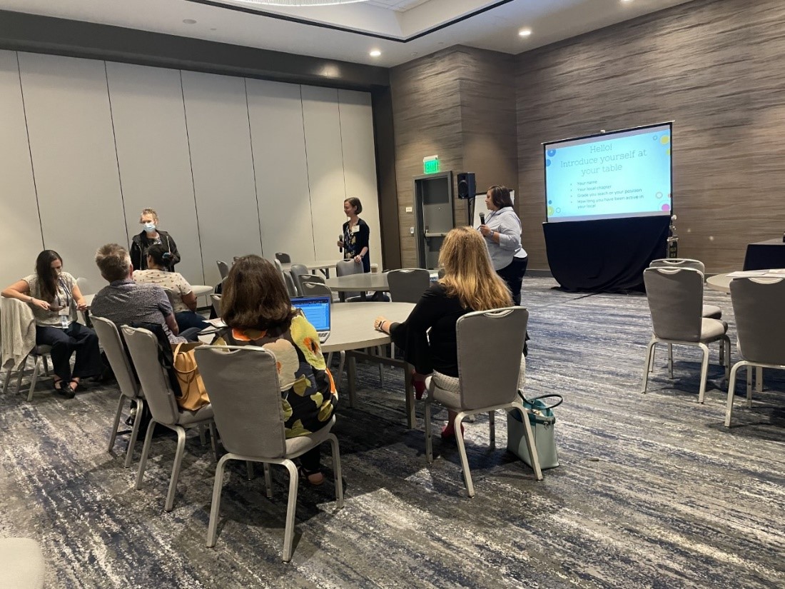 CTA staff Dawn Cova and Katherine Clarke led an essential core session on how to engage members.