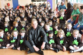 Picture of Teacher Keith Ballard with Irish Students