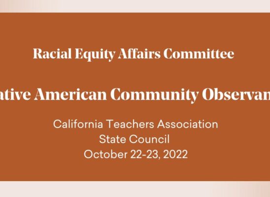 Racial Equity Affairs Committee | 2022 October CTA State Council Presentation
