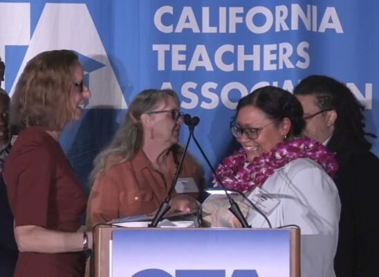 Erika Jones was installed as CTA Secretary-Treasurer at the CTA May 2023 State Council of Education.