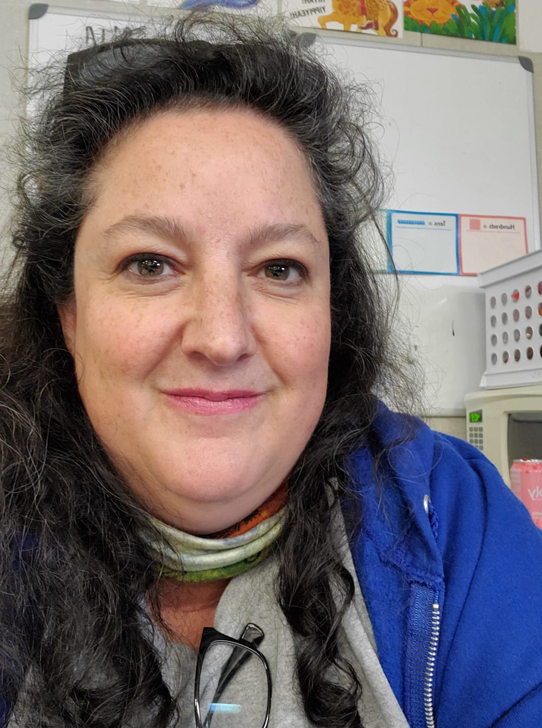 Sharon Huggins in her classroom.