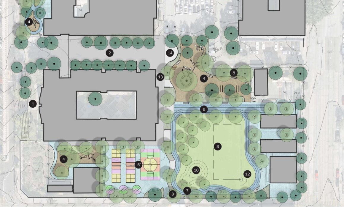 Example of 93rd Street Elementary School greening