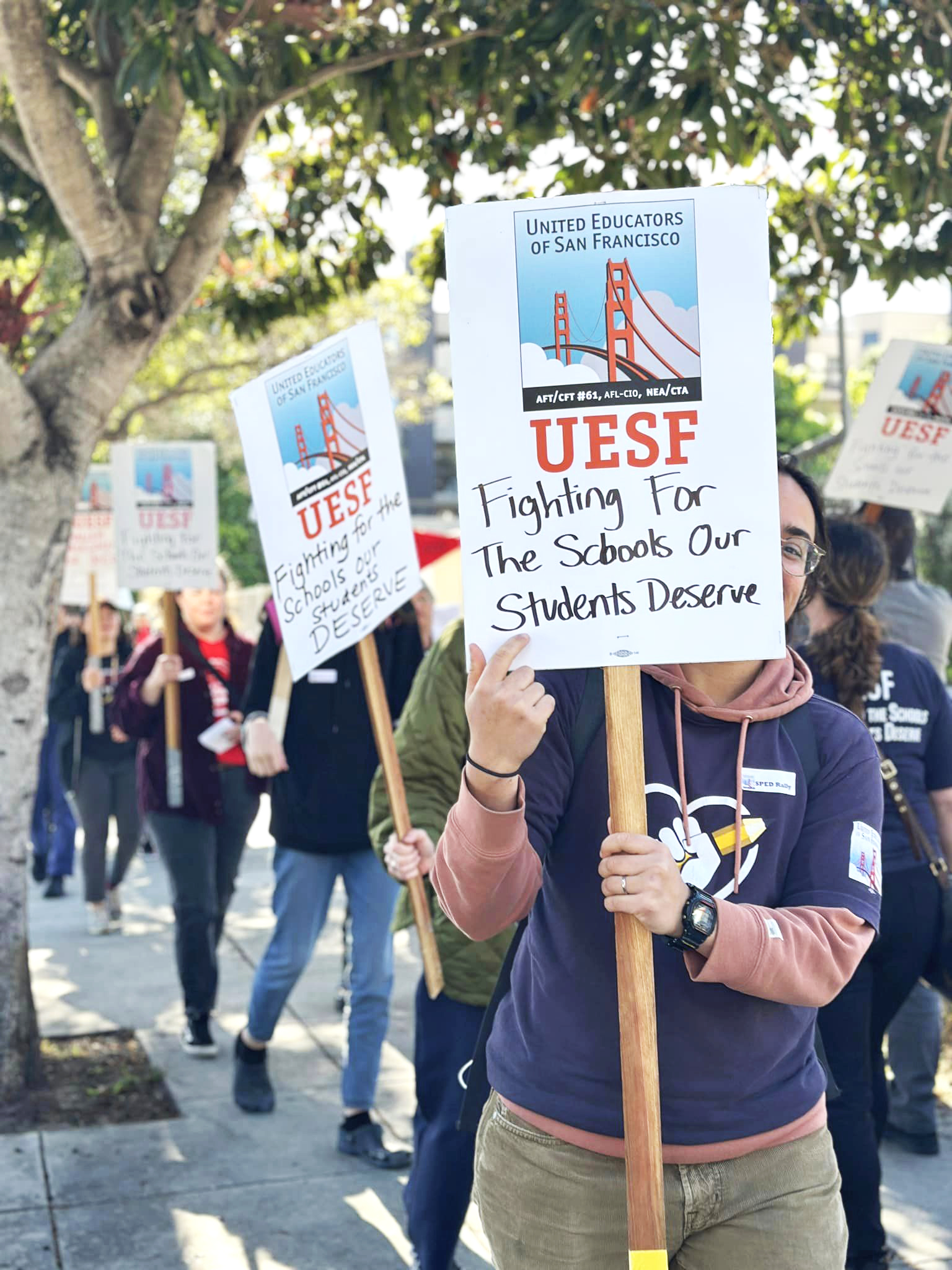 UESF members on the line