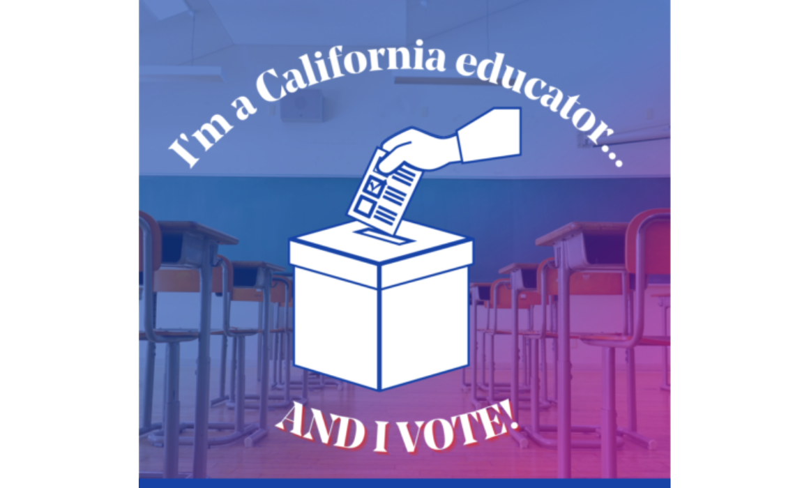 I'm a California educator and I vote graphic