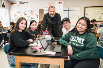 Greg Wolf, Santa Ynez Valley Teachers Association, focuses on building trust and connection with his students at the beginning of the year.