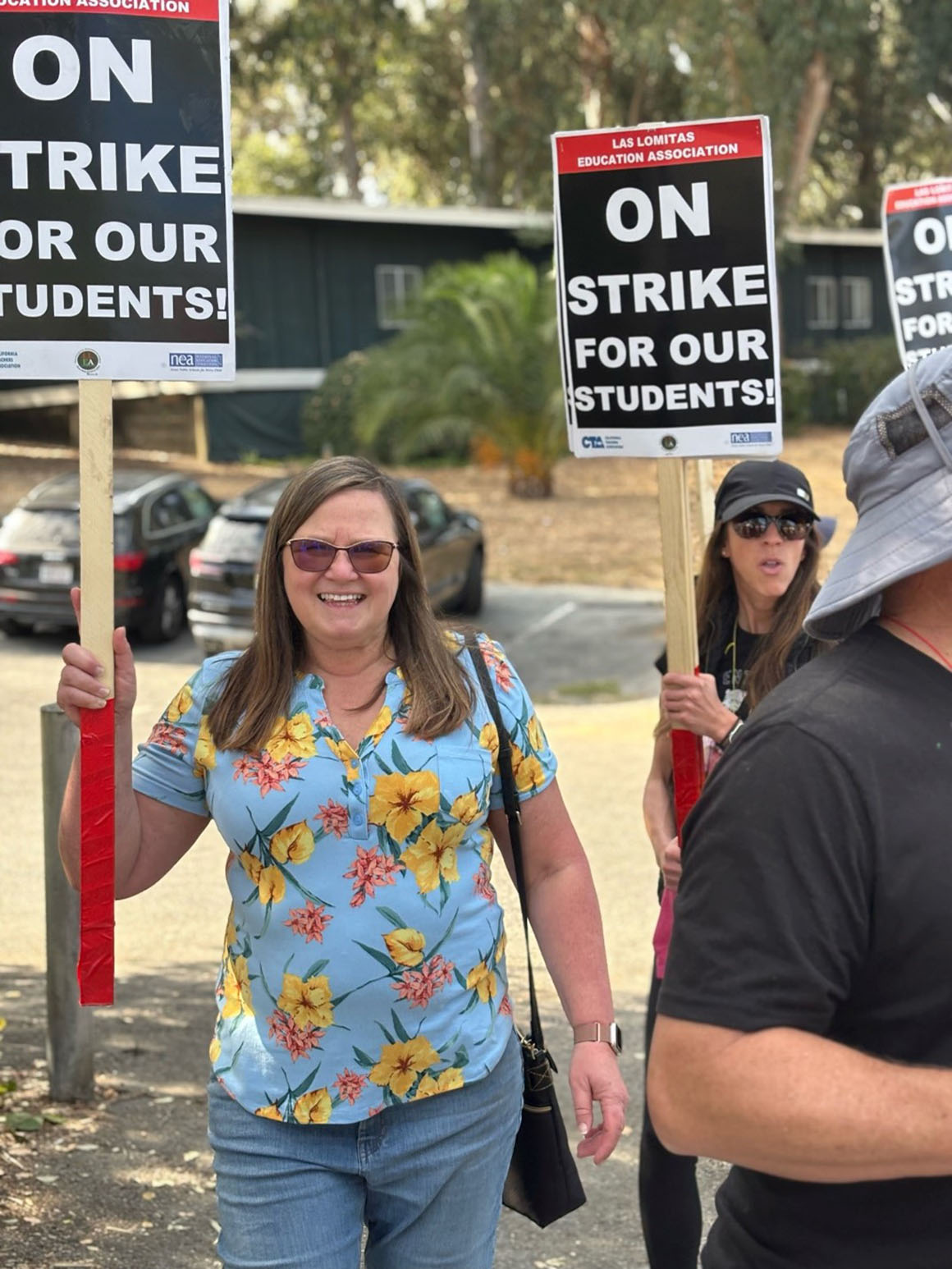 Beymer on the picket line