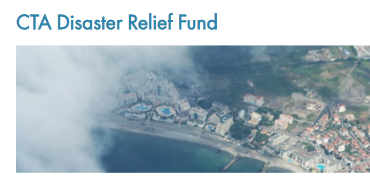 Screenshot of the words CTA Disaster Relief Fund