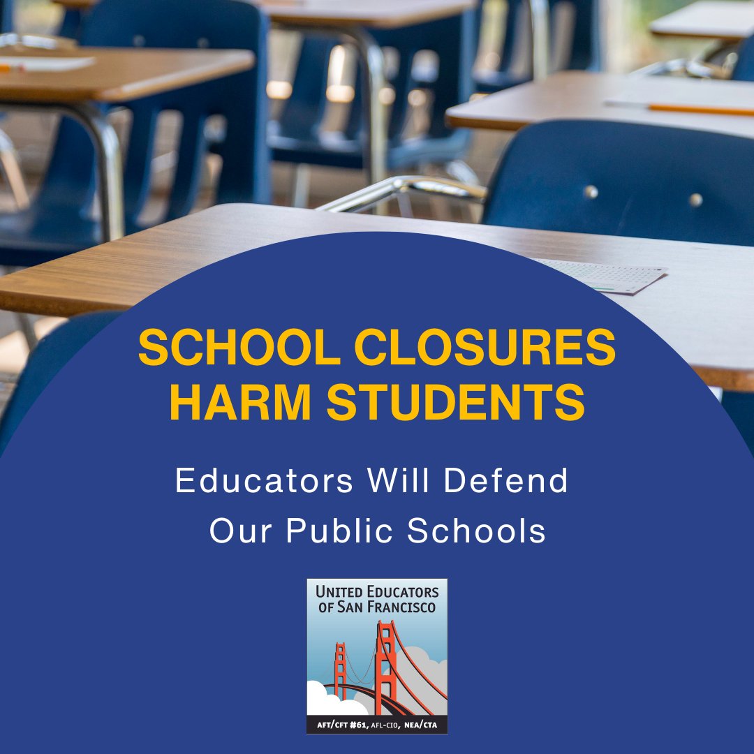 UESF members fought off school closures earlier this school year and are now organizing against the district’s massive layoff proposal.