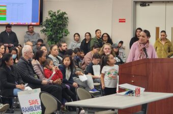 Parents, students and educators spoke out against school closures in Franklin McKinley School District in San Jose, where the board voted in February to close three schools