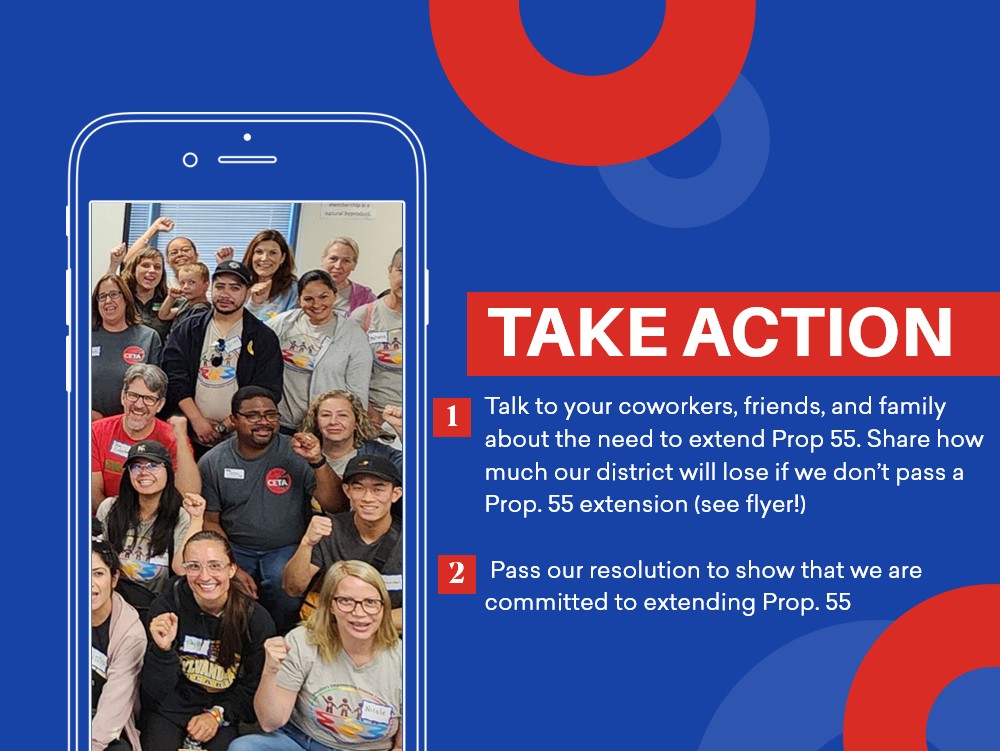 Prop. 55 Extension Take Action graphic