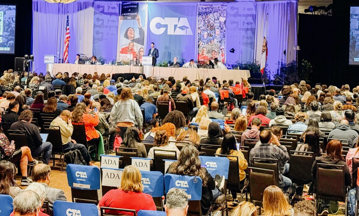 David Goldberg addresses the delegates