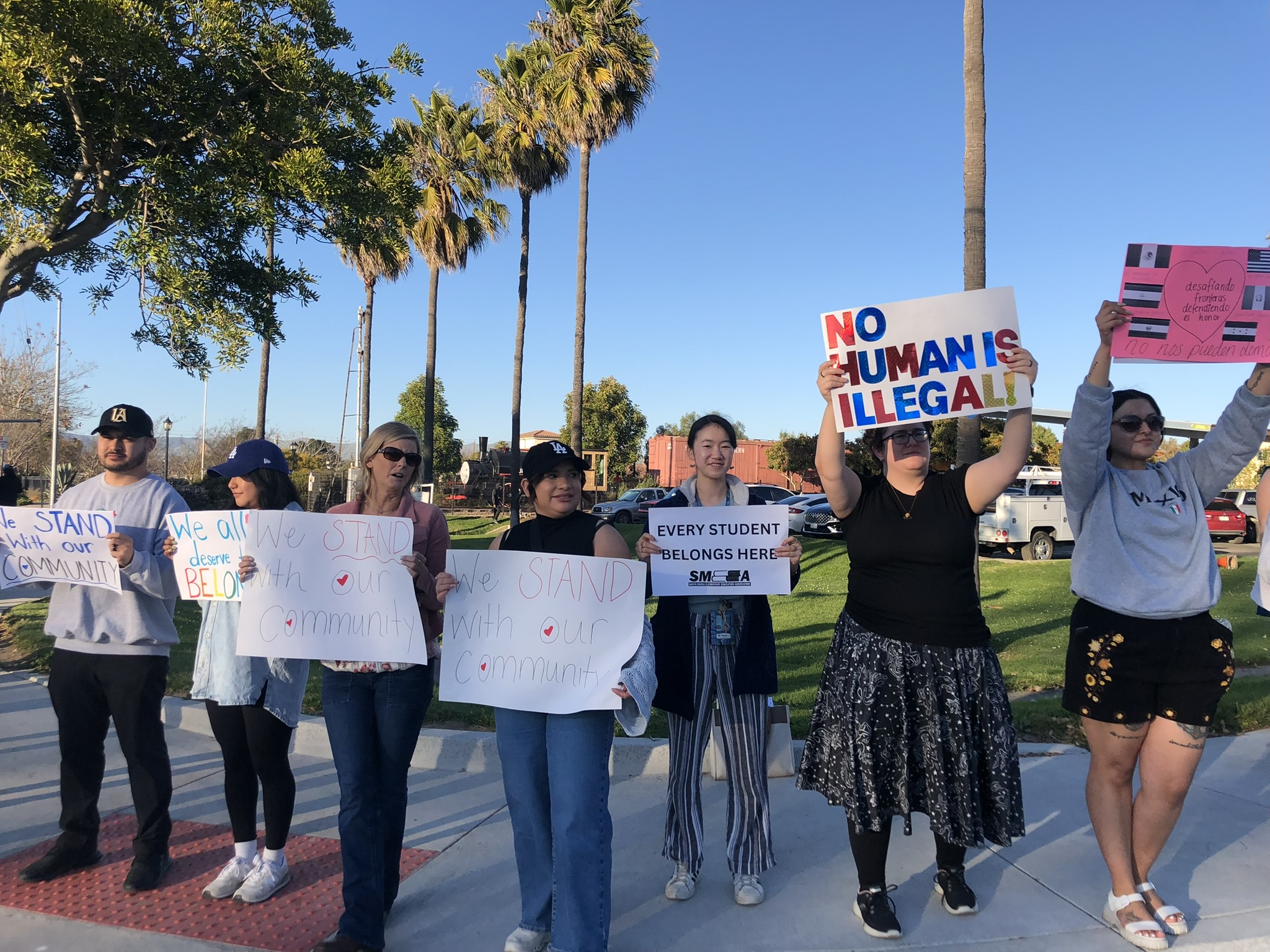 SMEEA members caled on their school board to adopt a resolution directing the district tonot comply with enforcement attempts by Immigrations and Customs Enforcement agents.