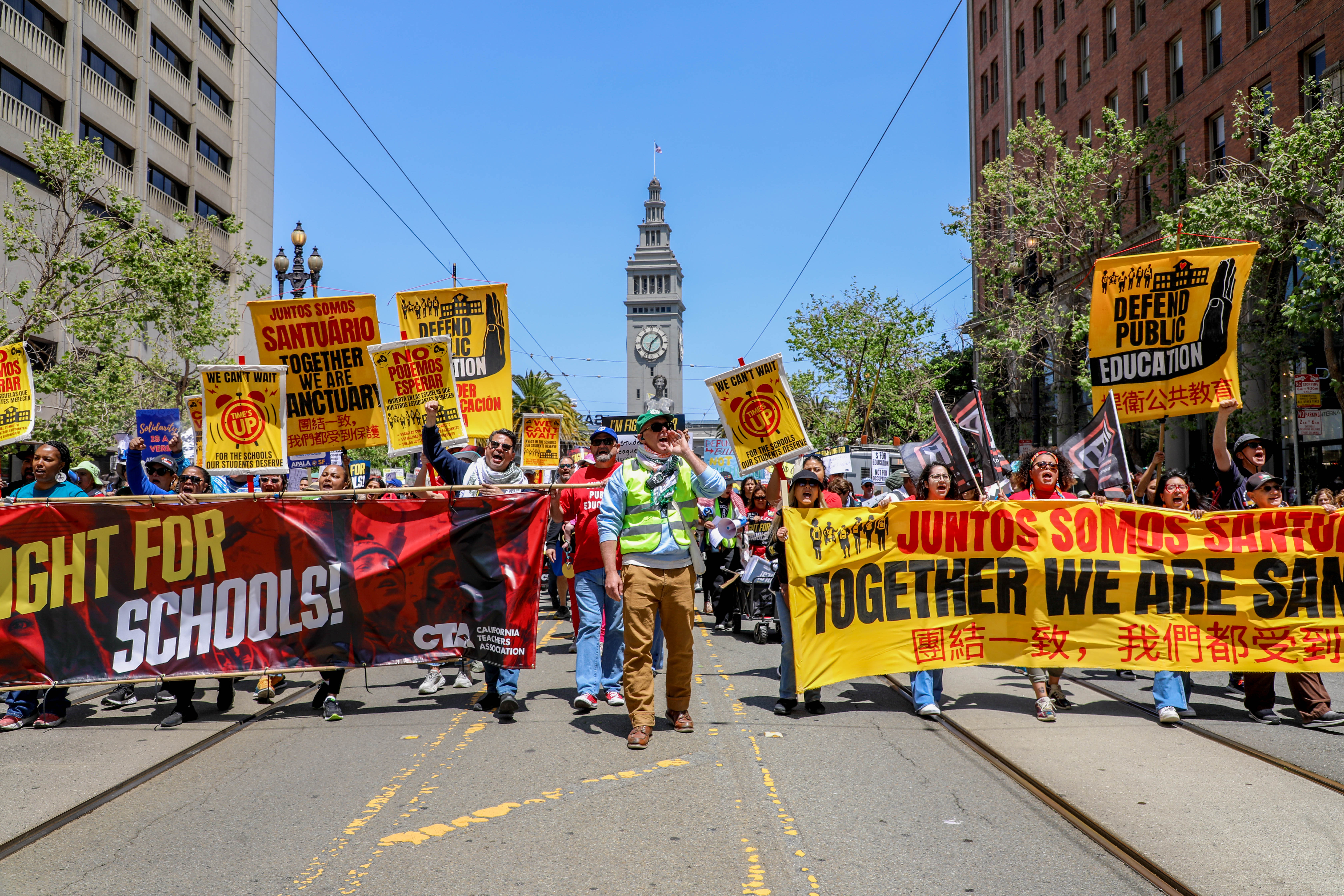 Like the other rallies, San Francisco’s gathering drew educators and allies from miles away.