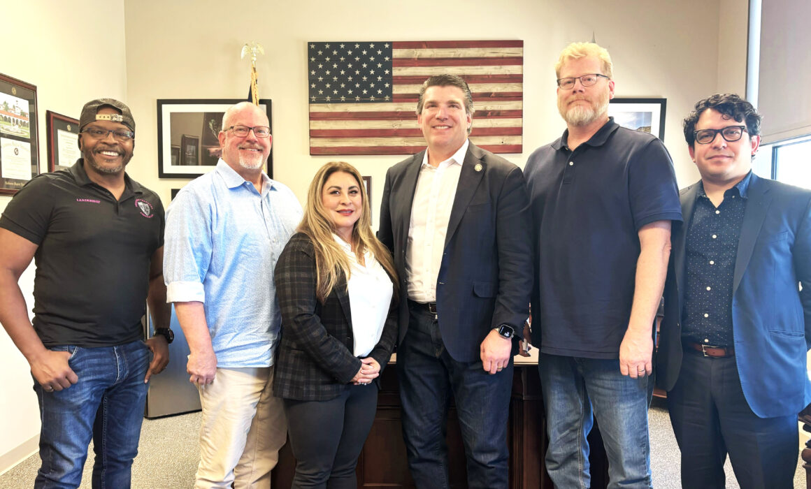 Rep. Jay Obernolte with CTA member leaders in April. Our delegation asked him to stand with students and families in his district. Obernolte promised he would vote against any cuts to education — but clearly lied when he broke that promise.