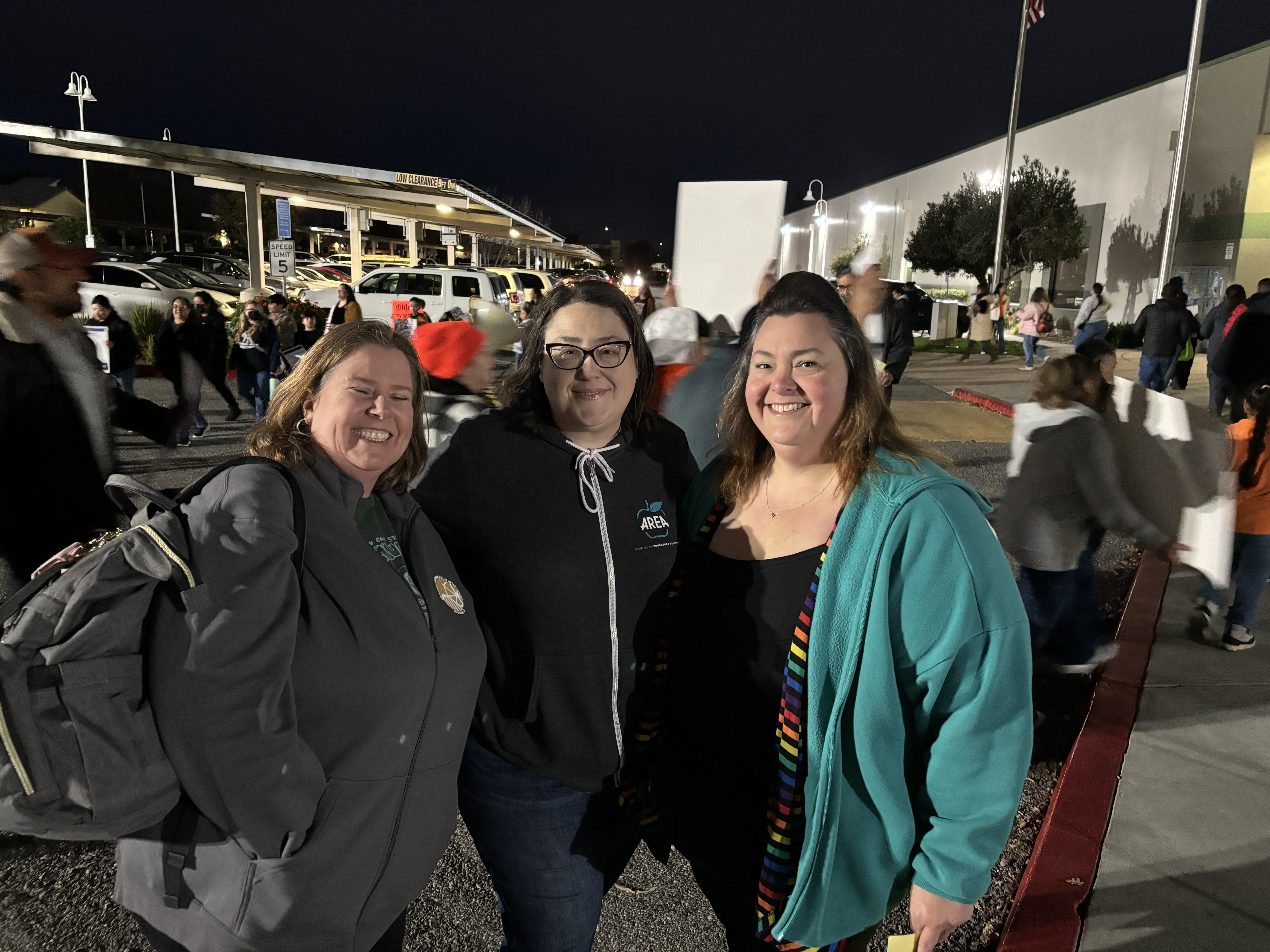 AREA Treasurer Danielle Letts, Vice PresidentMaria Martinez and President Sandra Rivera