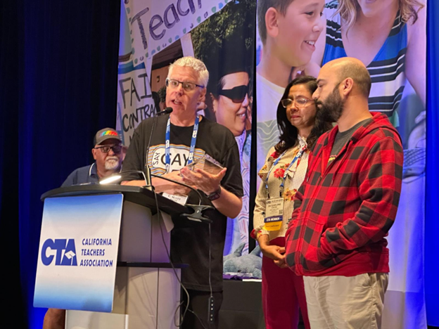  ACT received the LGBTQIA Caucus Award at the October 2025 CTA State Council. 