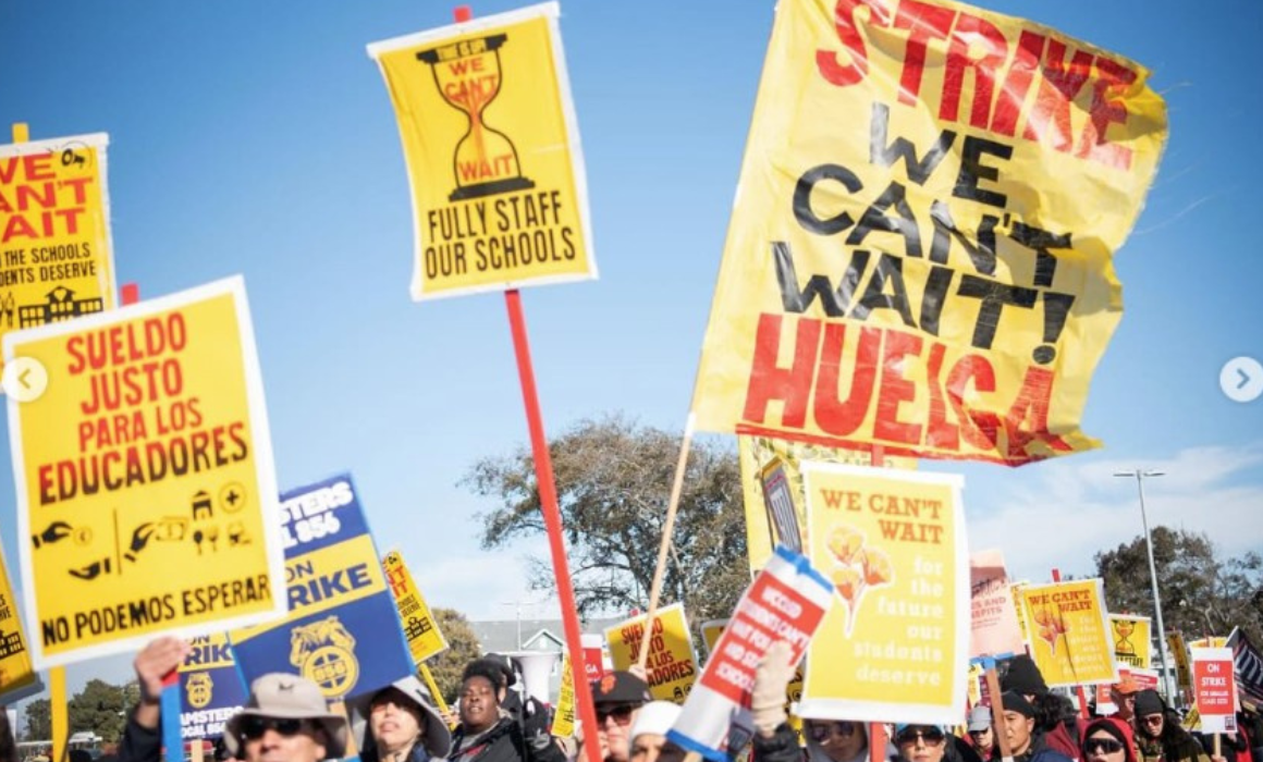 The United Teachers of Richmond strike; photo: Brooke Anderson, @movementphotographer.