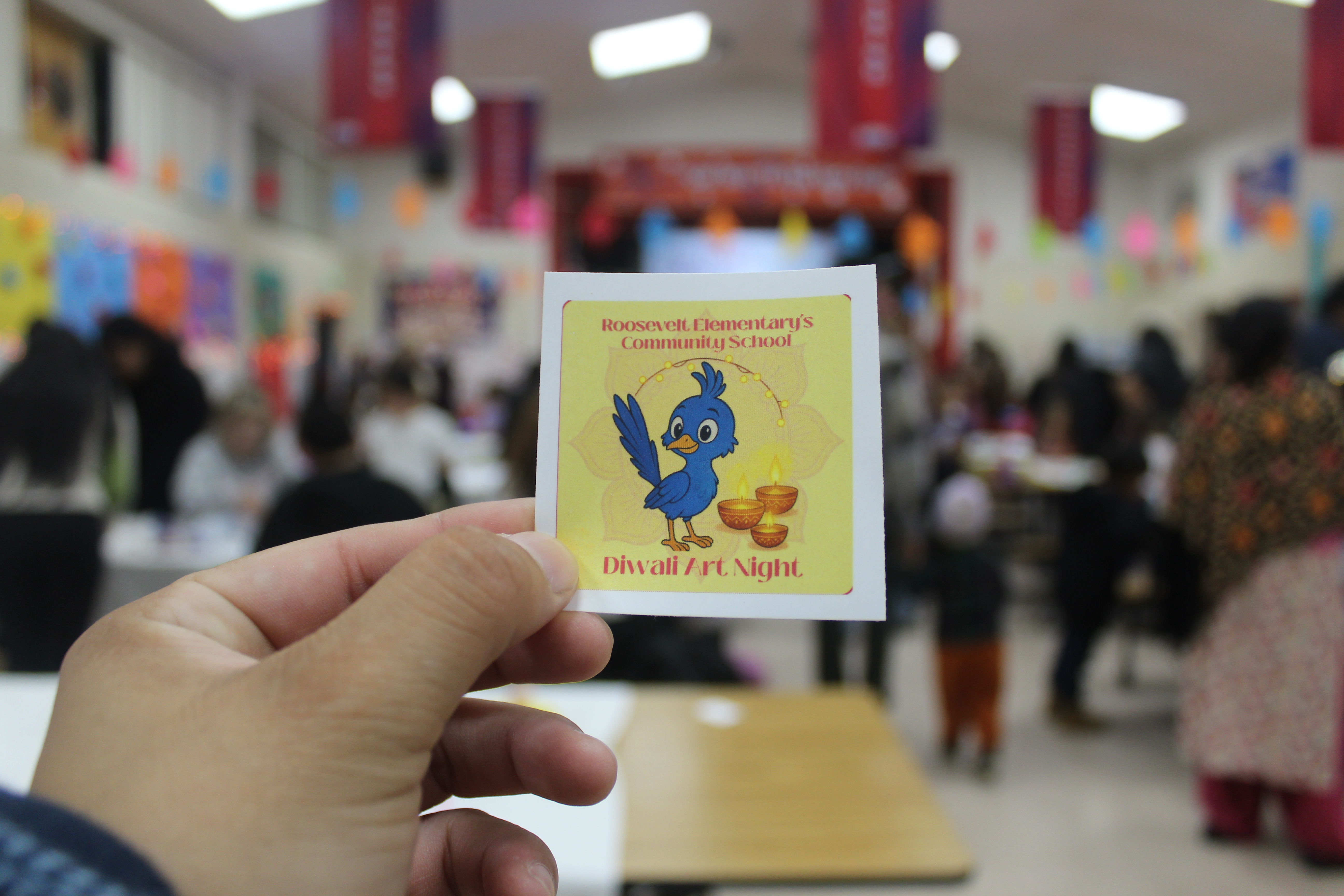 Roosevelt Elementary in Fresno celebrated Diwali Art Nightas a community schools collaborative event.