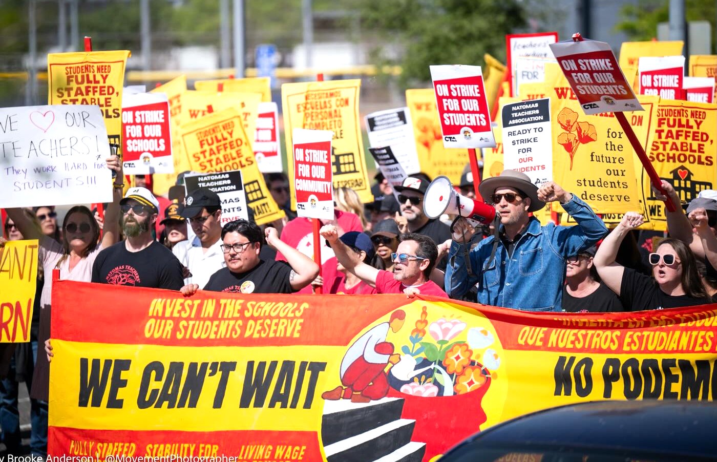Natomas Teachers Assn. members stood firm in their demands. Photos: @movementphotographer