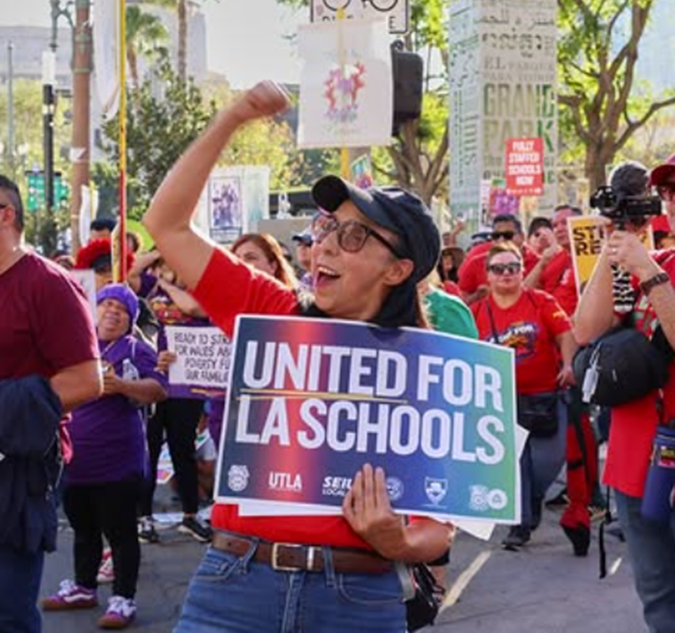 UTLA member at strike