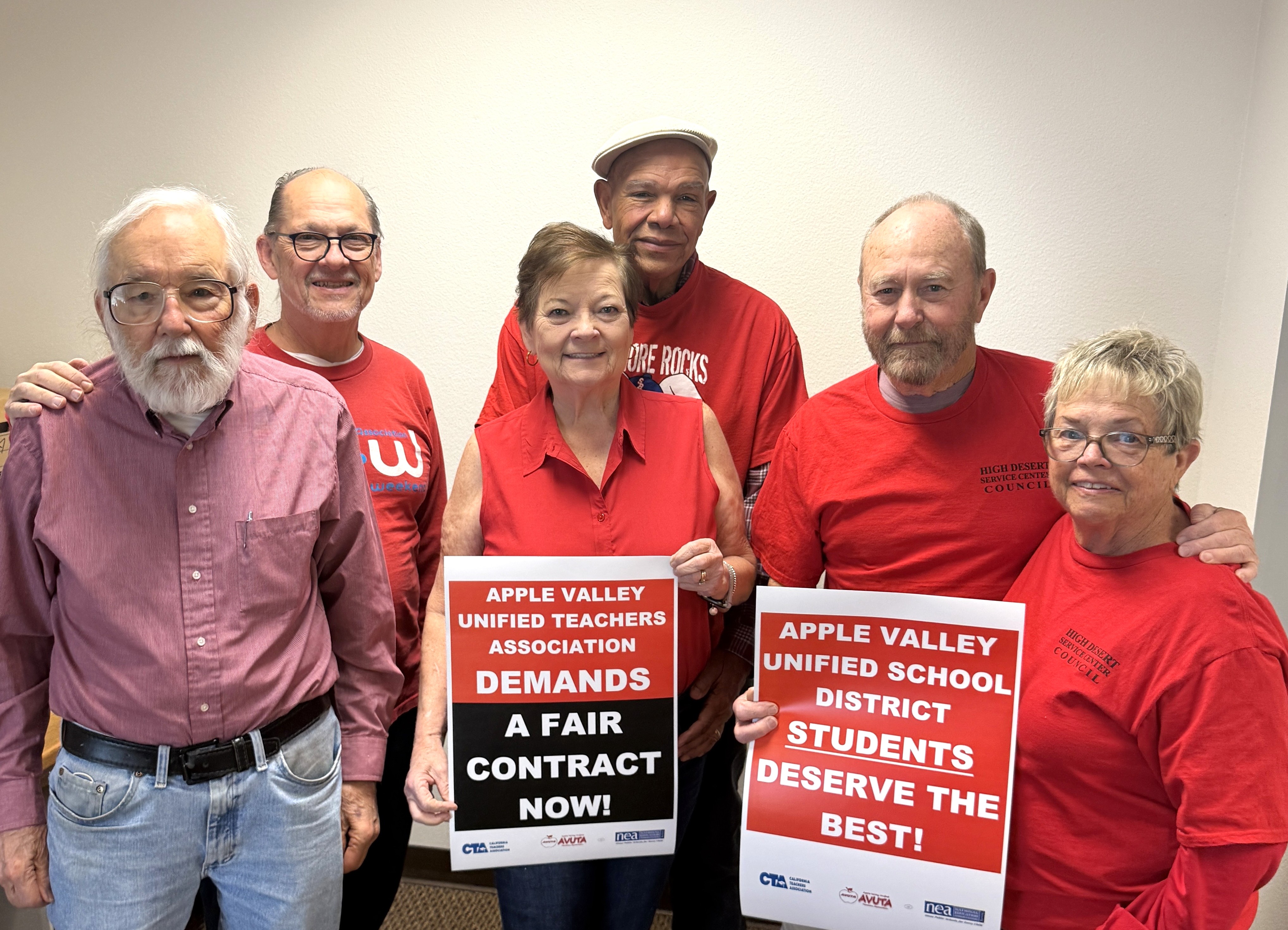 Members supported Apple Valley educators in their fightfor a fair contract.