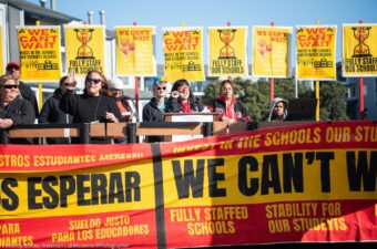 UTR members went on strike to demand fully staffed schools, among other things.