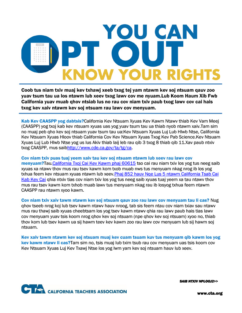Parent Opt-Out Q&A - Hmong