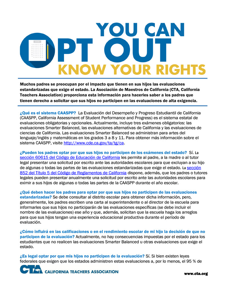Parent Opt-Out Q&A - Spanish