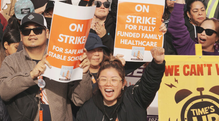 United Educators of San Francisco members went on strike earlier this year and won fully paid health care.