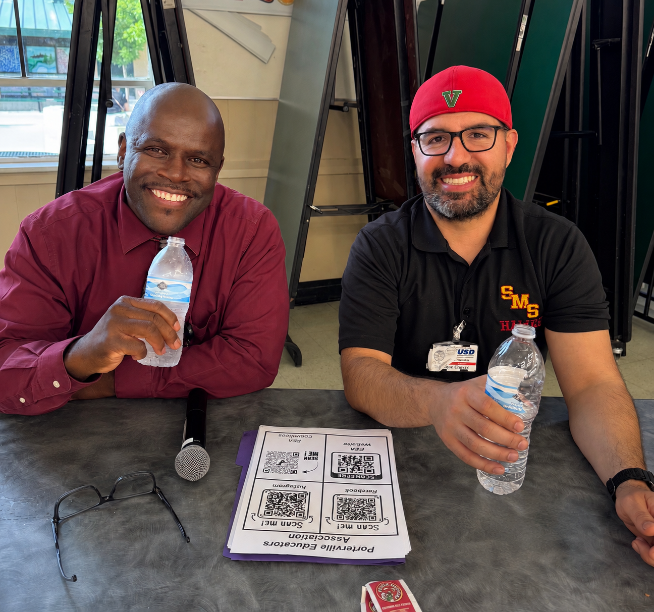 PEA President Stan Ennis, left, and Enrique Chavez.